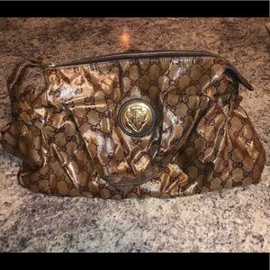 Authentic Gucci patent leather handbag